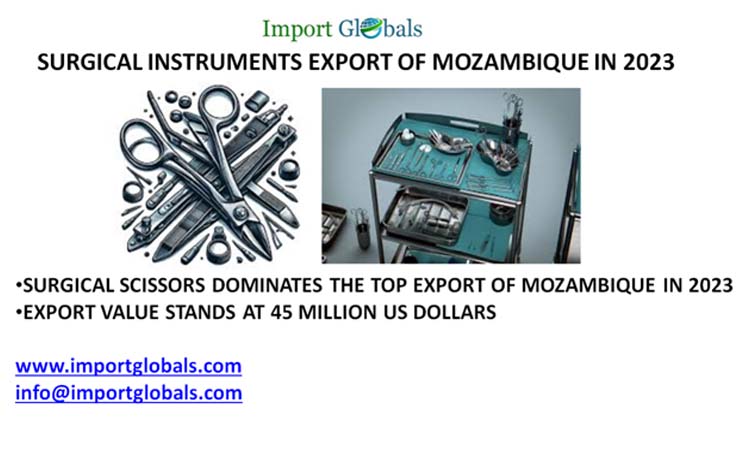 Surgical instruments export of Mozambique in 2023